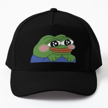 Peeposhy Emote High Quality Baseball Cap Hat Women Hip Hop Black Casquette
