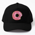 Pink Donuts Simpson Baseball Cap Hat Hip Hop Snapback Casquette Black Mens