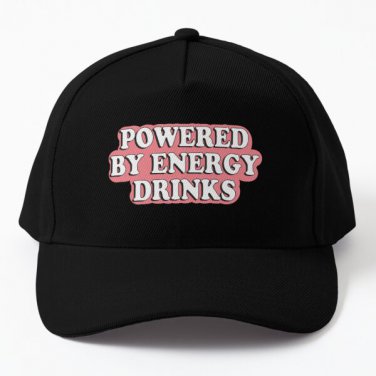 Powered By Energy Drinks Baseball Cap Hat Women Casquette Black Mens Snapback