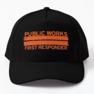 Public Works First Responder Baseball Cap Hat Black Printed Casquette Hip Hop Snapback Sun