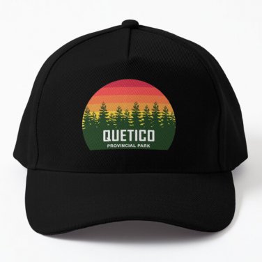 Quetico Provincial Park Baseball Cap Hat Mens Black Snapback Casquette