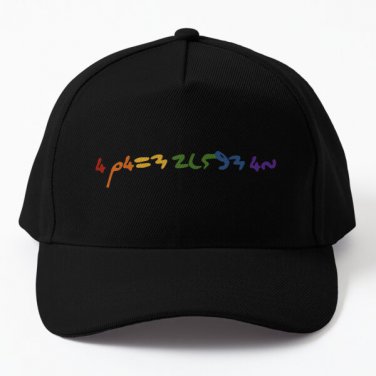Rainbow Pride I Rise Above It Anne Lis Baseball Cap Hat Casquette Women Black