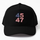 Re Elect President Donald Trump 45 47 45 Baseball Cap Casquette Hat Black
