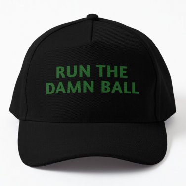 Run The Damn Ball Green Green Run Th Baseball Cap Hat Hip Hop Black Czapka Casquette