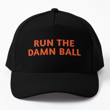 Run The Damn Ball Orange Baseball Cap Hat Snapback Mens Women Casquette