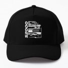 S2000 White Print Baseball Cap Hat Snapback Mens Black Casquette Hip Hop