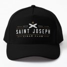 Saint Joseph Cigar Club Logo Light Baseball Cap Hat Casquette Snapback Hip Hop Black