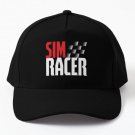 Sim Racing Or Sim Racer Checkered Flag F Baseball Cap Casquette Hat Black