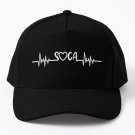 Soca Heartbeat White Baseball Cap Casquette Hat Women Mens Black Snapback