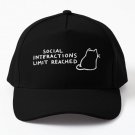 Social Interactions Limit Reached Baseball Cap Hat Snapback Mens Casquette Women