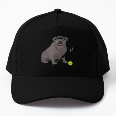 Softball Gray Bulldog Baseball Cap Hat Black Casquette Snapback