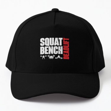 Squat Bench Deadlift Distressed Baseball Cap Hat Hip Hop Women Casquette