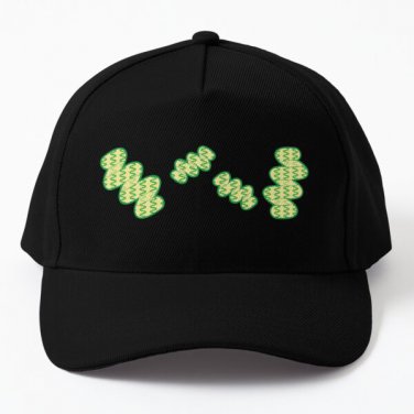Stunning Spirulina Baseball Cap Hat Mens Casquette Black Snapback