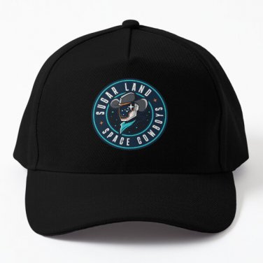 Sugarland Space Cowboys Merch Sugar Land Baseball Cap Hat Czapka Hip Hop Black Printed