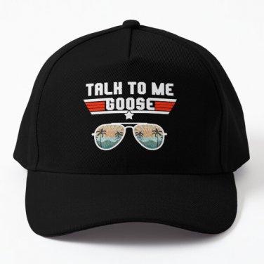 Talk To Me Goose Retro set Aviator Gl Baseball Cap Hat Snapback Black Casquette