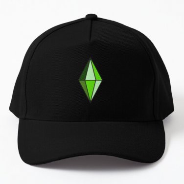 The Sims Plumbob Baseball Cap Hat Women Black Casquette Mens