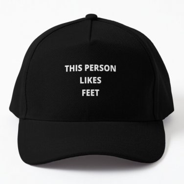 This Person Likes Feet Baseball Cap Hat Mens Snapback Black Casquette