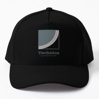 Turntable Deejays Baseball Cap Hat Casquette Mens Black