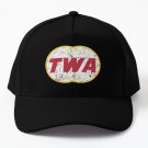 Twa Aviation Airline Vintage Logo Baseball Cap Hat Casquette Black Snapback Czapka