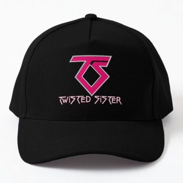 Twisted Sister Logo Baseball Cap Casquette Hat Black Mens Snapback Women