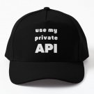 Use My Private Api Baseball Cap Hat Snapback Casquette Women Black