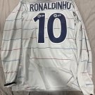 03 04 Retro Barcelona Away Ronaldinho 10 Long Sleeves