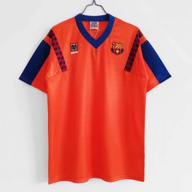 91 92 Retro Version Barcelona Away Orange Thailand  s