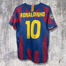 2005-2006 Barcelona Ronaldinho #10 Home Short Sleeve
