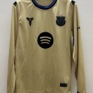 2025 26 Barcelona Away Yellow Thailand LS  Jeesey