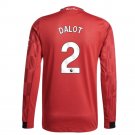 2025-2026 Man Utd Long Sleeve Home  Dalot 2