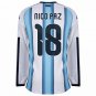 Argentina  Home Long Sleeve Nico Paz 18  2026-2027