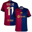 Barcelona Home Rivaldo 11  2024-2025 (Centenary Retro Style)