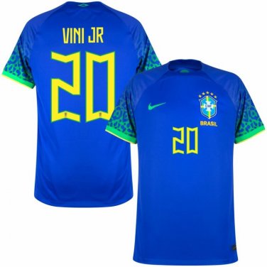 BRAZIL AWAY WORLD CUP  2022 VINI JR