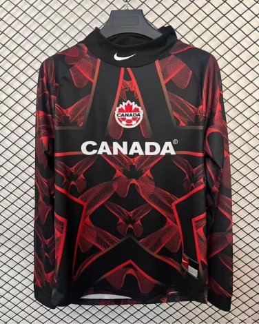 Canada Black Red Goalkeeper 2026 Long Sleeves