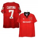 Eric Cantona 7 Manchester United 1994-1996 Home Retro  – Men
