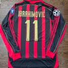 IBRAHIMOVIC AC Milan Retro Home   Long Sleeves 2006 07