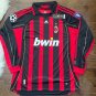 IBRAHIMOVIC AC Milan Retro Home   Long Sleeves 2006 07