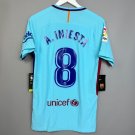 INIESTA #8 BARCELONA SPAIN 2017 2018 AWAY