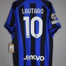 INTER MILAN 2022 2023 HOME    MAGLIA #10 LAUTARO PARAMOUNT+
