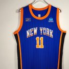 Jalen Brunson #11 Blue Embroidered Sleeveless Retro