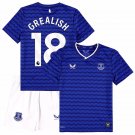 Kids GREALISH #18 Everton Home   Kit 25-26 Youth   2025-2026