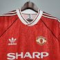 MANCHESTER UNITED  1990 91 HOME RETRO KIT