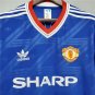 MANCHESTER UNITED 1986-1988 BLUE THIRD RETRO