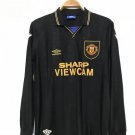 MANCHESTER UNITED 1993-1994 BLACK AWAY LONG SLEEVE RETRO