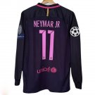 Neymar JR Barcelona 2016 17 Away Purple Long Sleeve