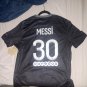 Paris Saint-Germain Messi #30 Ligue 1   Men's Black Gray