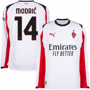 Puma AC Milan Away Long Sleeve Modric 14  2025-2026