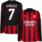 Puma AC Milan Home Long Sleeve Gimenez 7  2025-2026 (Serie A)