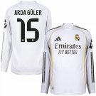 Real Madrid Home Long Sleeves Arda Güller 15  2025-2026