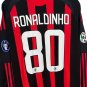 Ronaldinho AC Milan 2009 10   - #80 Home Long Sleeve Retro